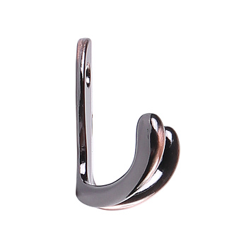Крючок двойной стандартный Larvij, 75x25x55 мм, медь, LK0202CU Фото 2