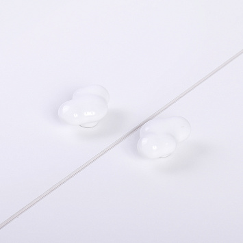 Ручка мебельная Larvij, 55x27x36 мм, белый, L4.knob14WH Фото 2