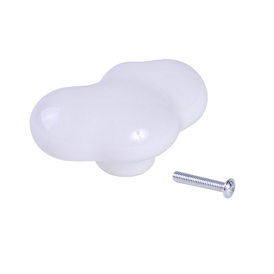 Ручка мебельная Larvij, 55x27x36 мм, белый, L4.knob14WH Фото 1