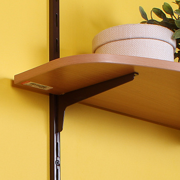 ЛДСП полка фигурная Larvij, 800x250 мм, бук, LWBECU825 Фото 2