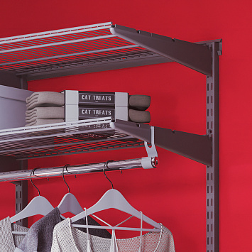Кронштейн для перекладины Larvij, 30x100x30 мм, серый, L9701GA Фото 2