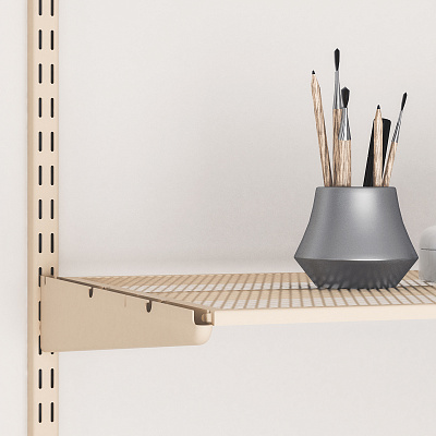 Полка мелкосеточная Larvij, 890x420 мм, магнолия, L99M94MG Фото 2